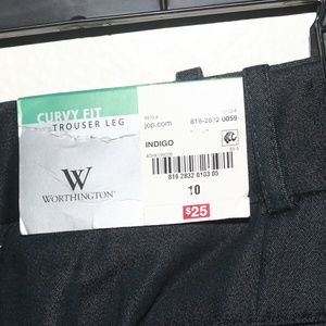 Worthington Women's Curvy Fit Trousers